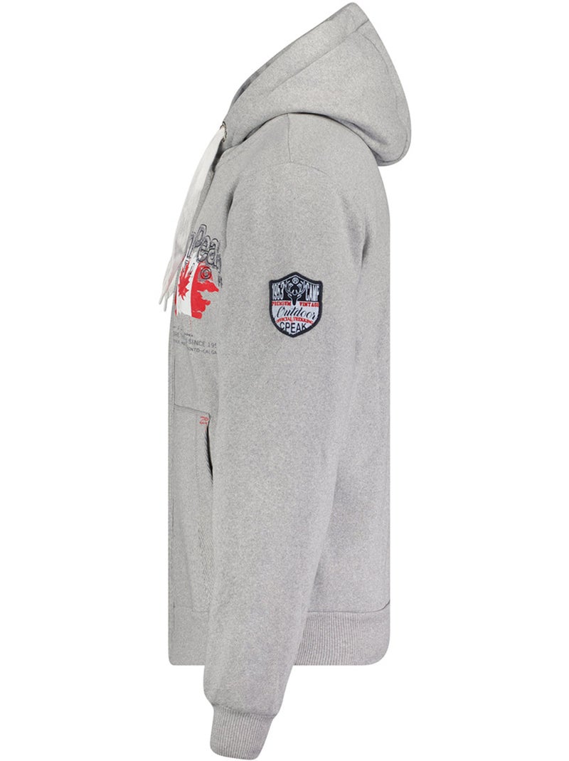 Sweat com capuz gisladeak – canadian peak Cinza claro - Kiabi
