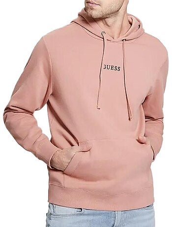 Guess roy sweatshirt roxo escuro com capuz para homem
