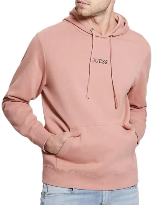 Sweat com capuz guess roy rosa velho para homem - Kiabi