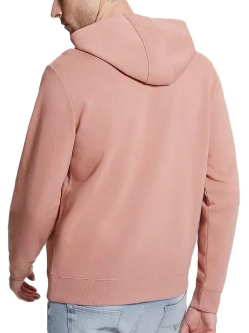 Sweat com capuz guess roy rosa velho para homem - Kiabi