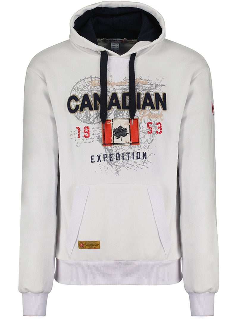 Sweat com capuz guitreak – canadian peak Branco - Kiabi