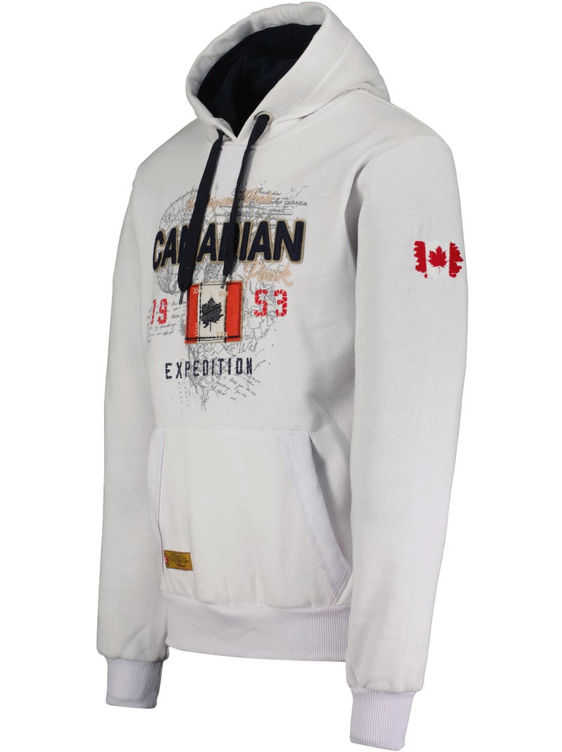 Sweat com capuz guitreak – canadian peak Branco - Kiabi