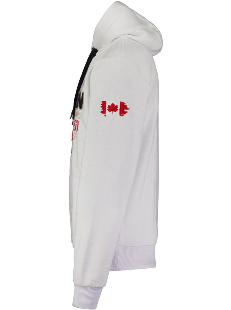Sweat com capuz guitreak – canadian peak Branco - Kiabi