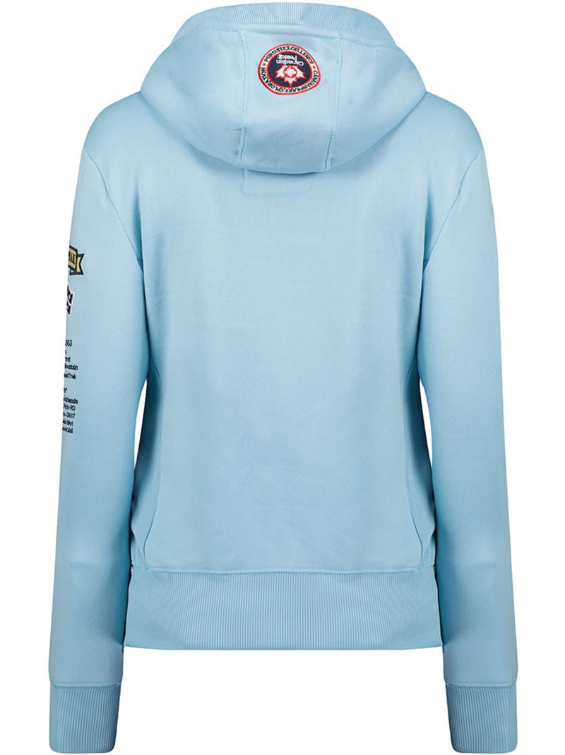 Sweat com capuz gyrelle – canadian peak Azul-céu - Kiabi