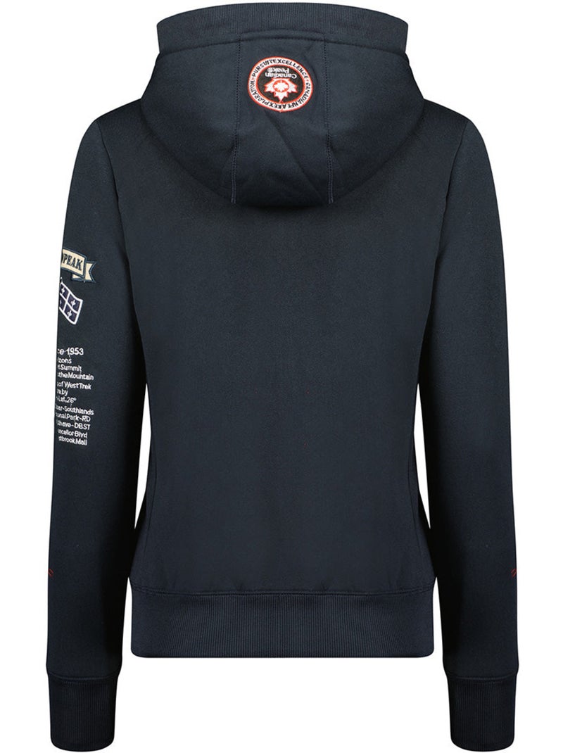 Sweat com capuz gyrelle – canadian peak Azul-marinho - Kiabi
