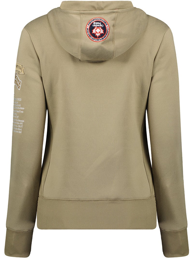 Sweat com capuz gyrelle – canadian peak Bege - Kiabi