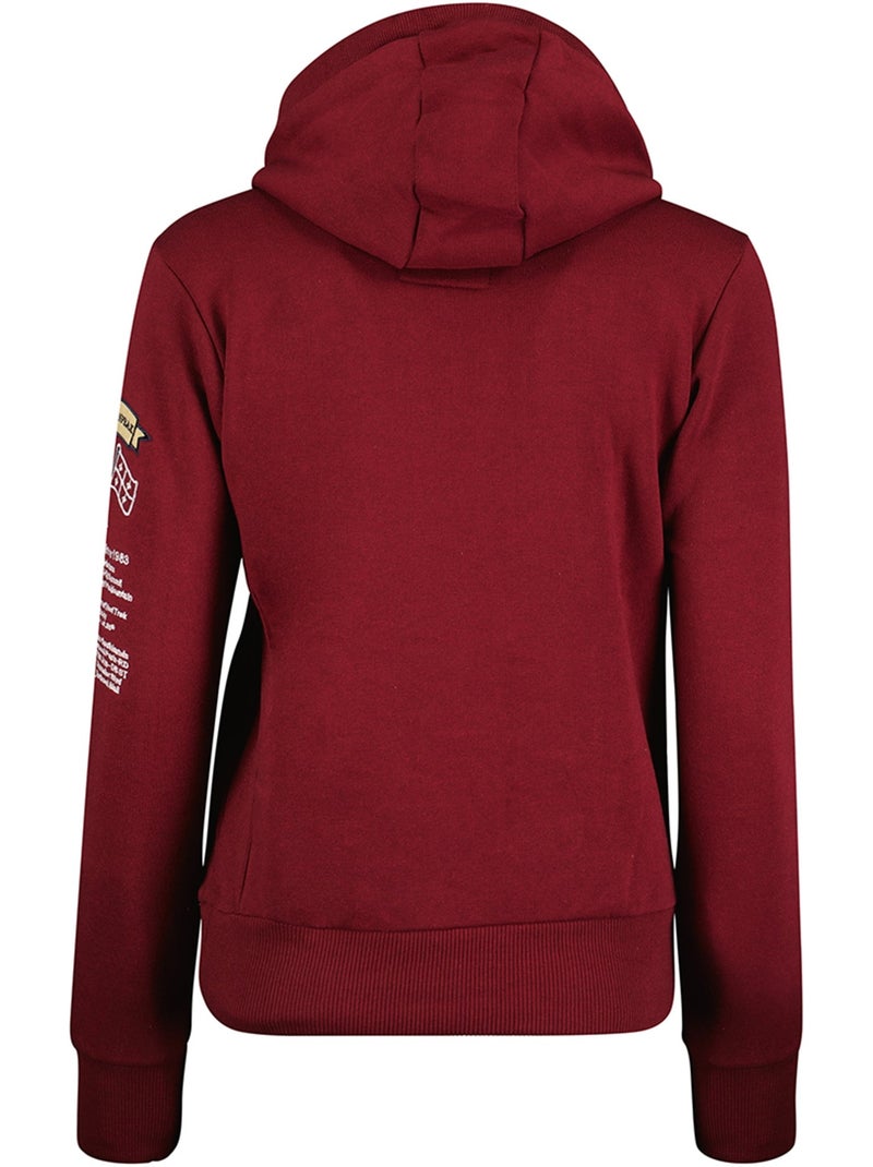 Sweat com capuz gyrelle – canadian peak Bordô - Kiabi