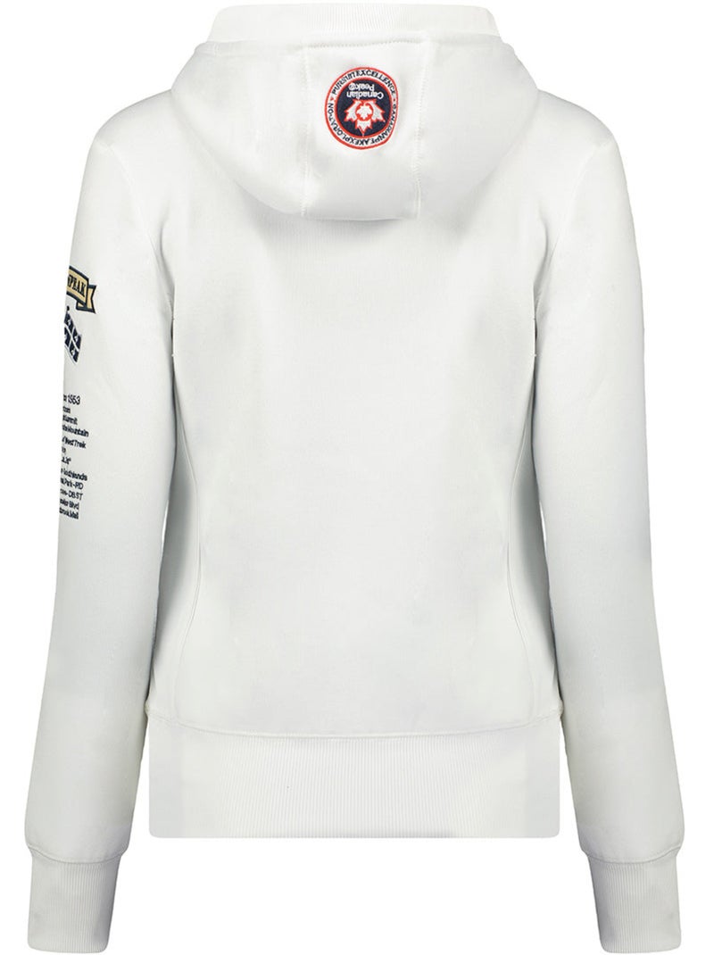 Sweat com capuz gyrelle – canadian peak Branco - Kiabi