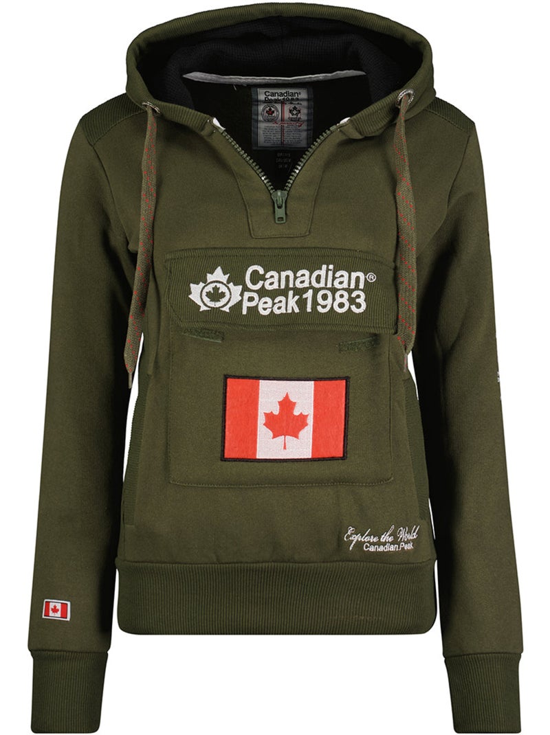 Sweat com capuz gyrelle – canadian peak Cáqui - Kiabi