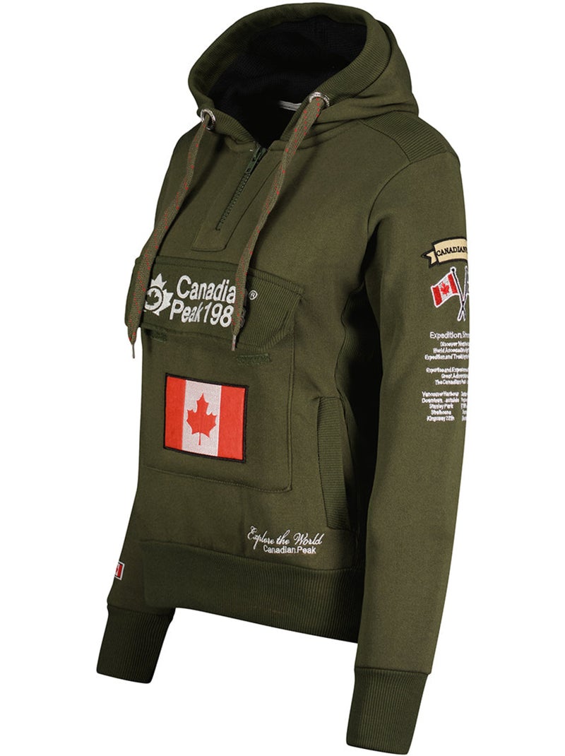 Sweat com capuz gyrelle – canadian peak Cáqui - Kiabi