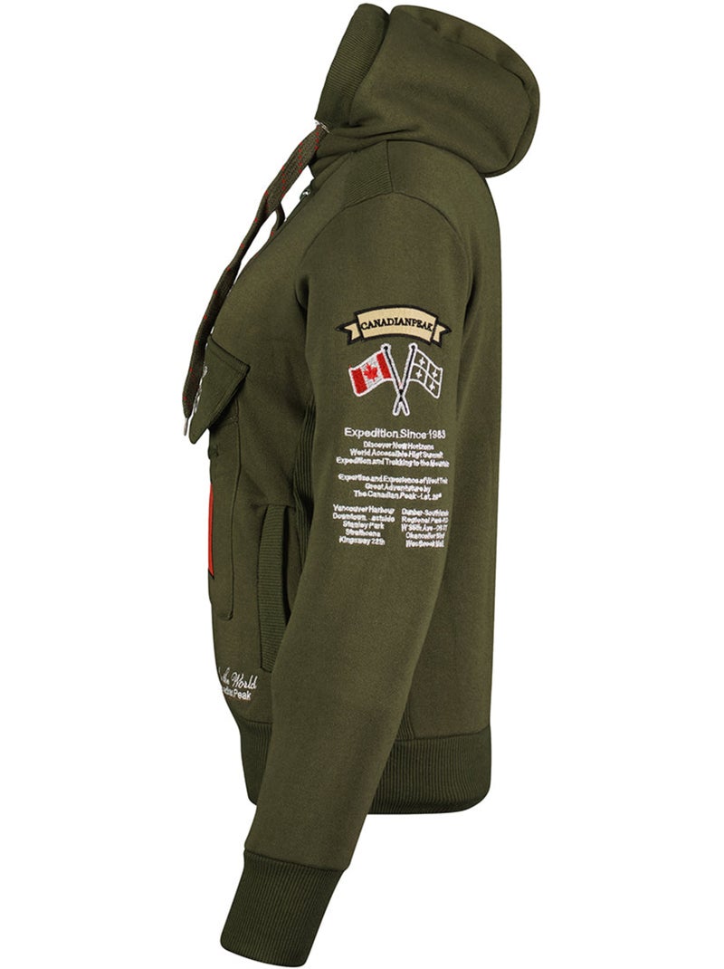 Sweat com capuz gyrelle – canadian peak Cáqui - Kiabi