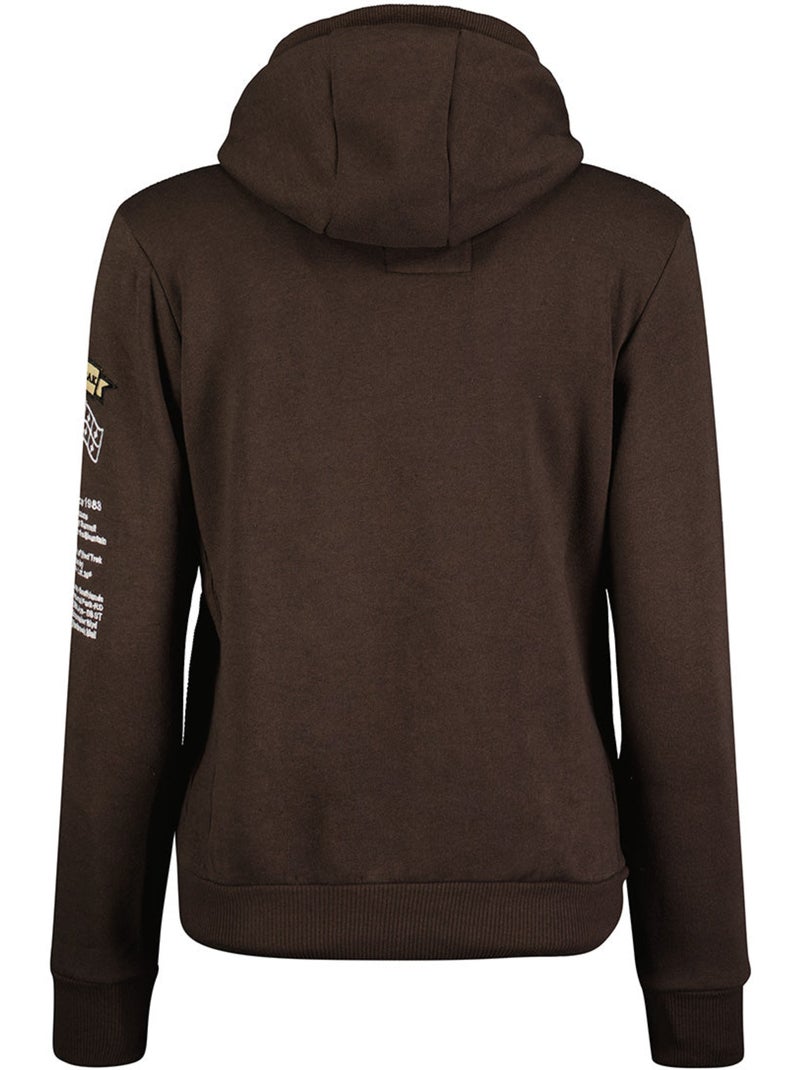 Sweat com capuz gyrelle – canadian peak Castanho - Kiabi