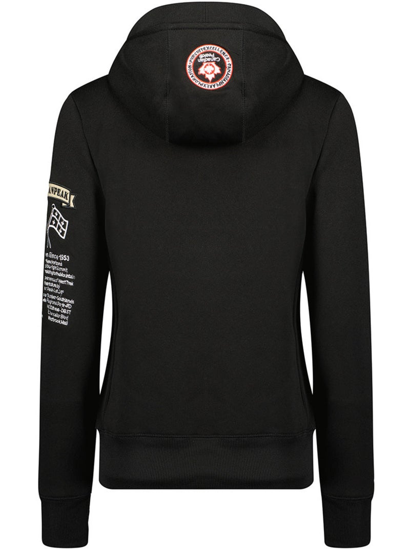 Sweat com capuz gyrelle – canadian peak Preto - Kiabi