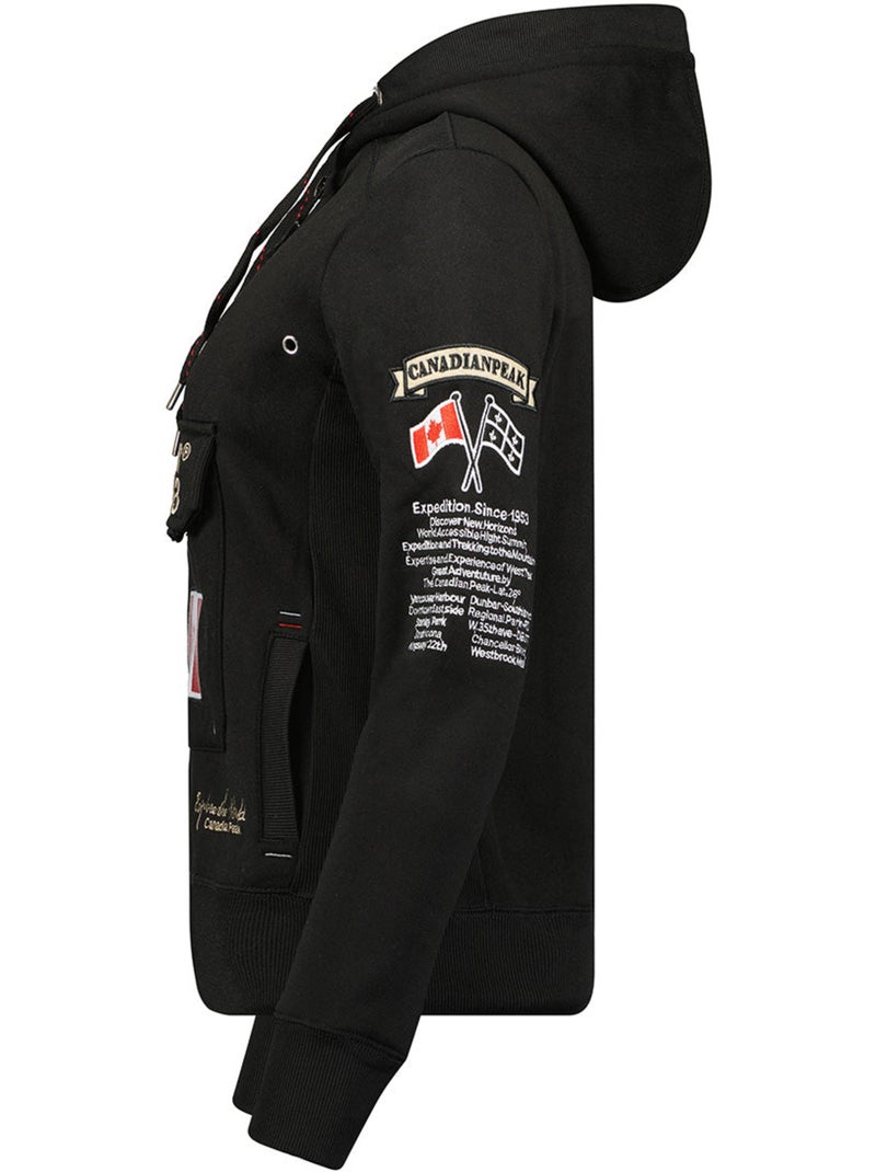 Sweat com capuz gyrelle – canadian peak Preto - Kiabi