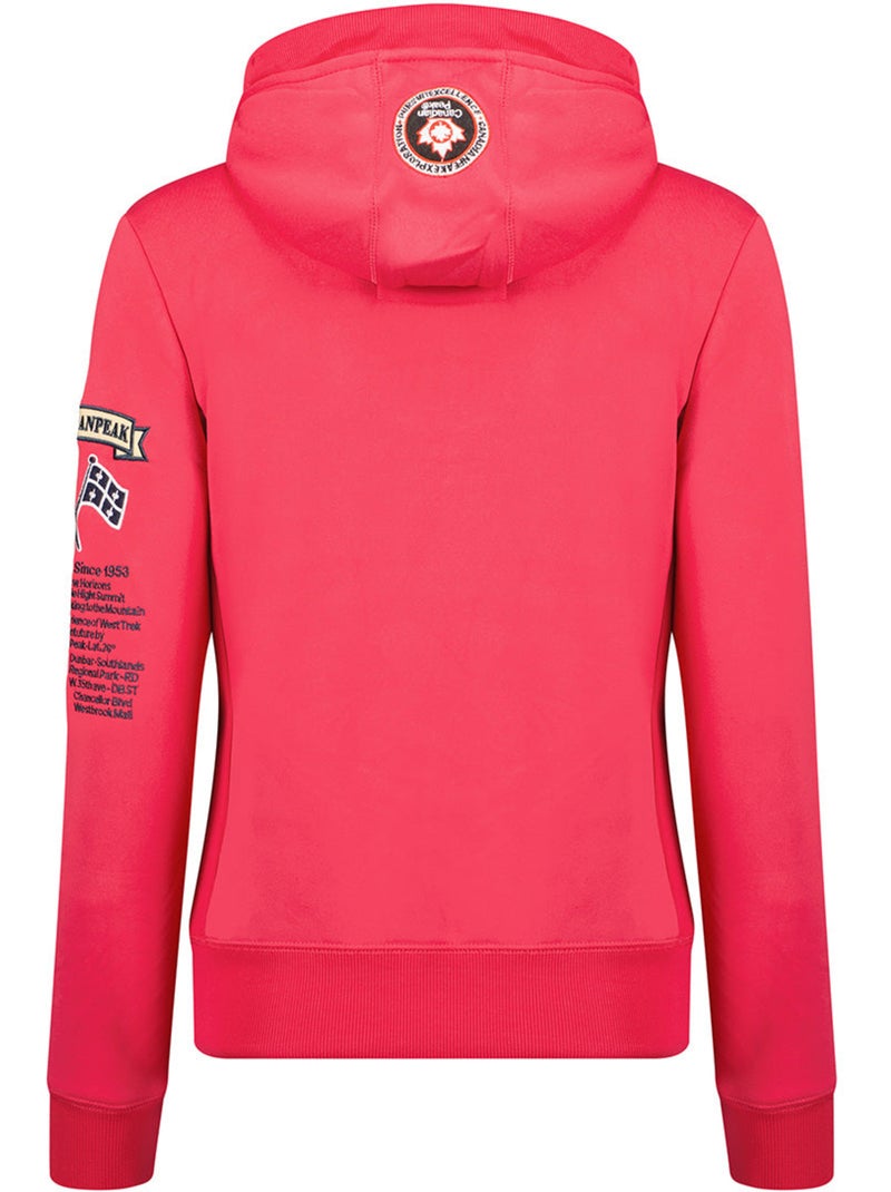 Sweat com capuz gyrelle – canadian peak Rosa-fluo - Kiabi