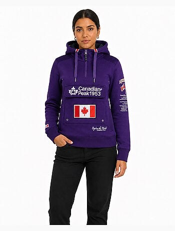 Sweat com capuz gyrelle – canadian peak