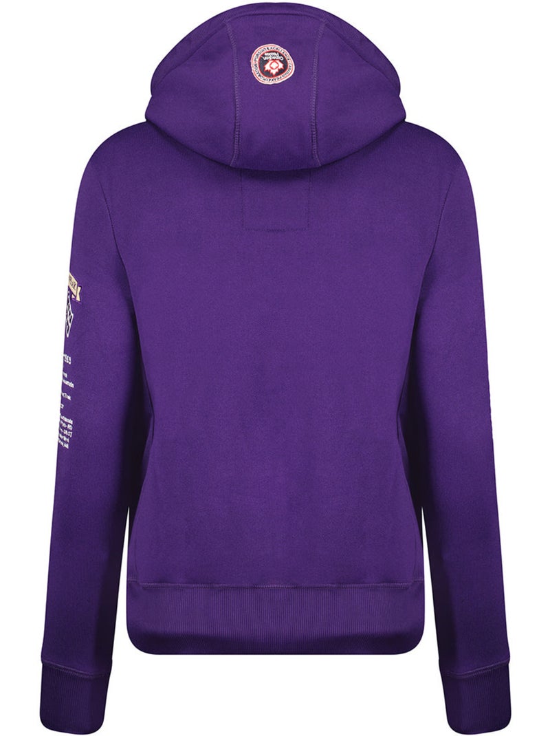 Sweat com capuz gyrelle – canadian peak Roxo - Kiabi