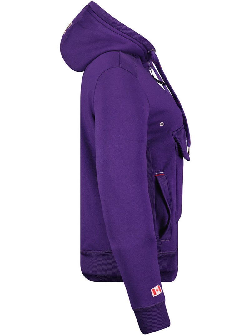 Sweat com capuz gyrelle – canadian peak Roxo - Kiabi