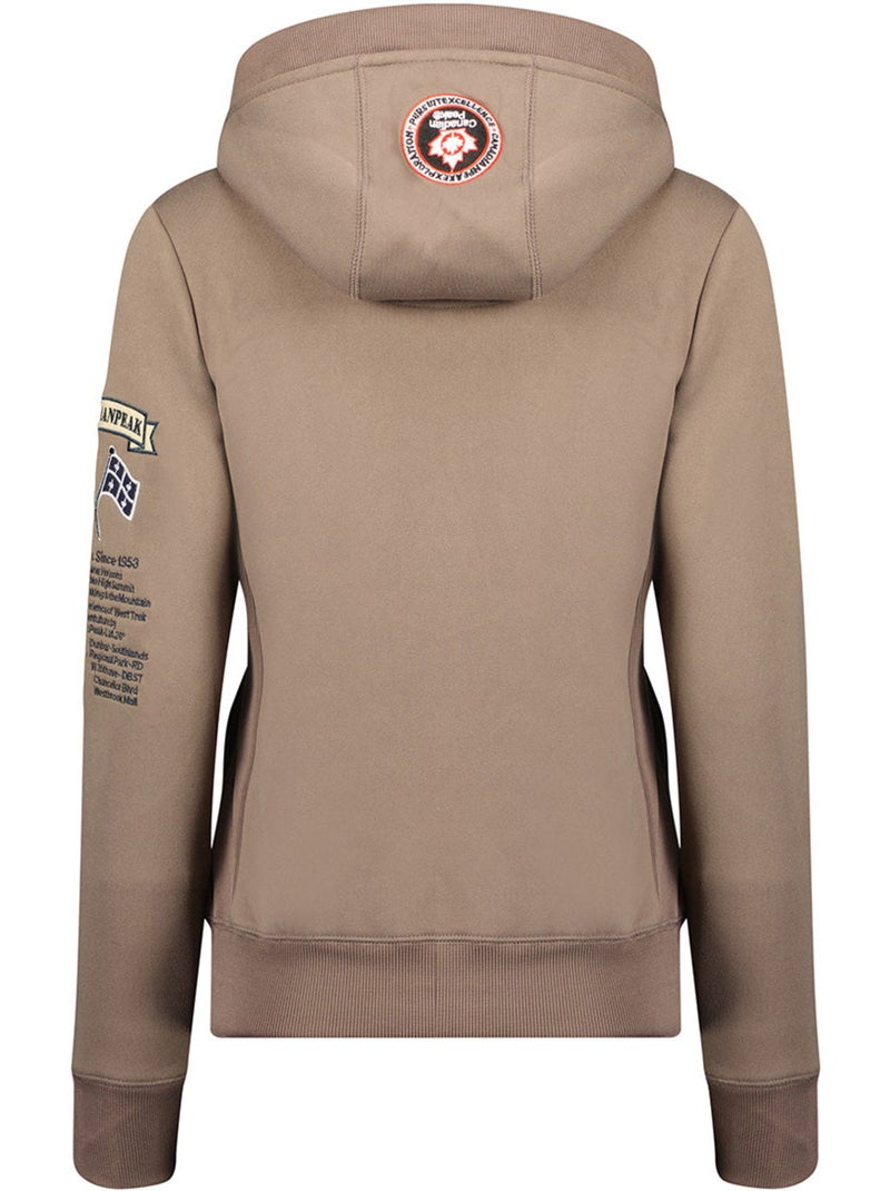 Sweat com capuz gyrelle – canadian peak Toupe - Kiabi
