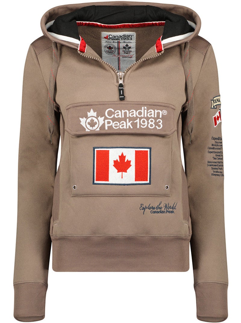 Sweat com capuz gyrelle – canadian peak Toupe - Kiabi