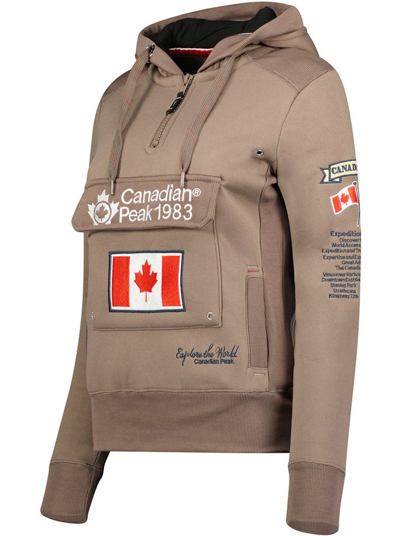 Sweat com capuz gyrelle – canadian peak Toupe - Kiabi