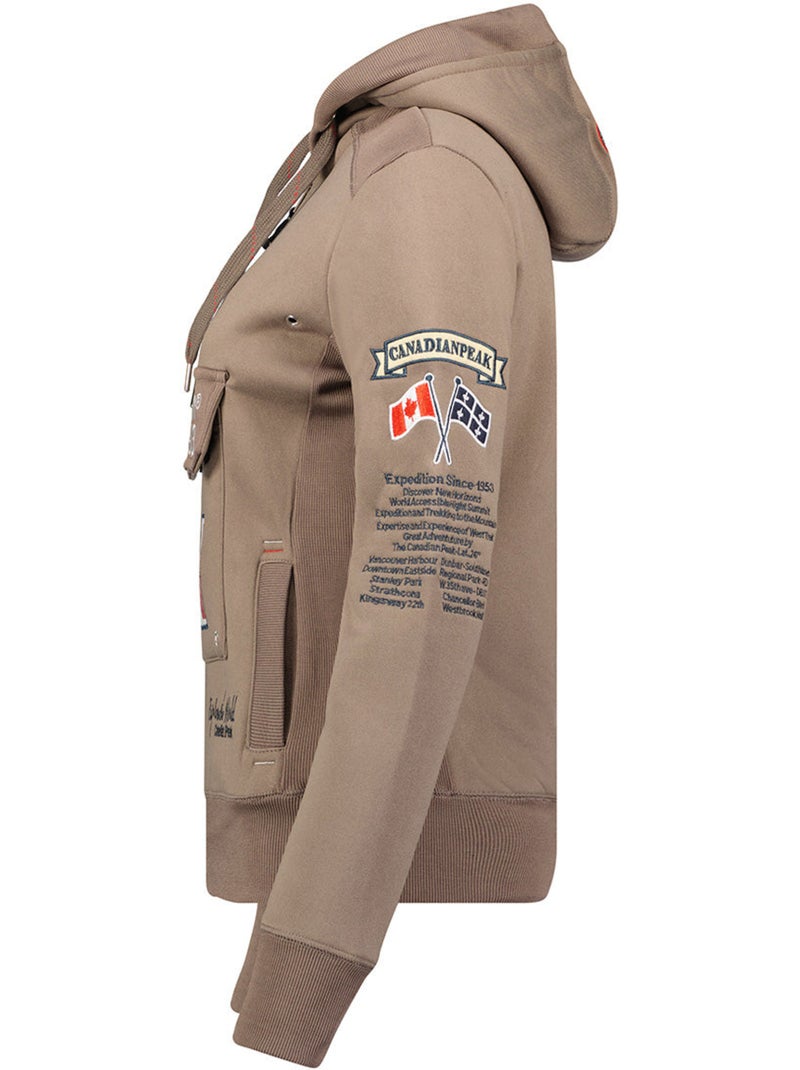 Sweat com capuz gyrelle – canadian peak Toupe - Kiabi