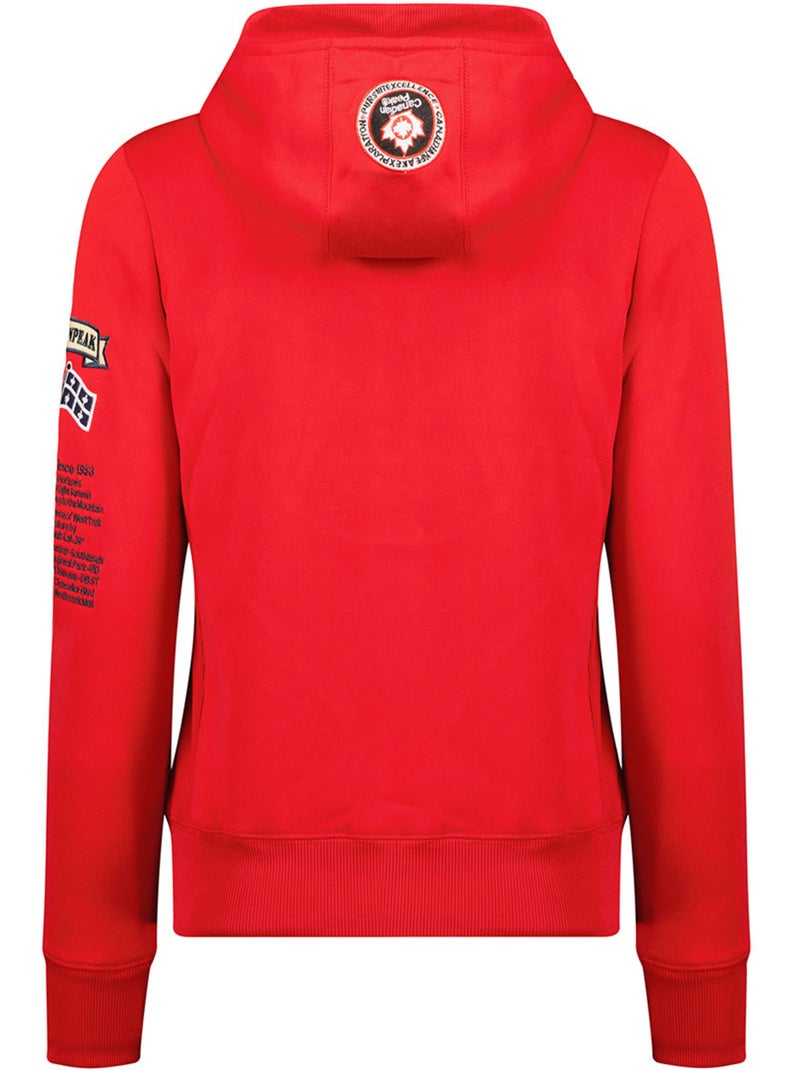 Sweat com capuz gyrelle – canadian peak Vermelho - Kiabi
