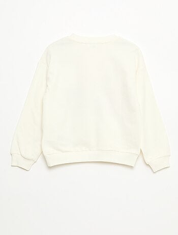 Sweat com capuz 'Hello Kitty & Kuromi' gola redonda