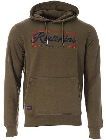 Sweat com capuz kaki para homem redskins