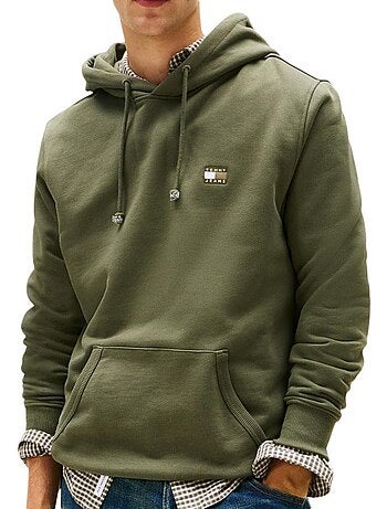 Sweat com Capuz Kaki para Homem Tommy Hilfiger TJM Reg Badge