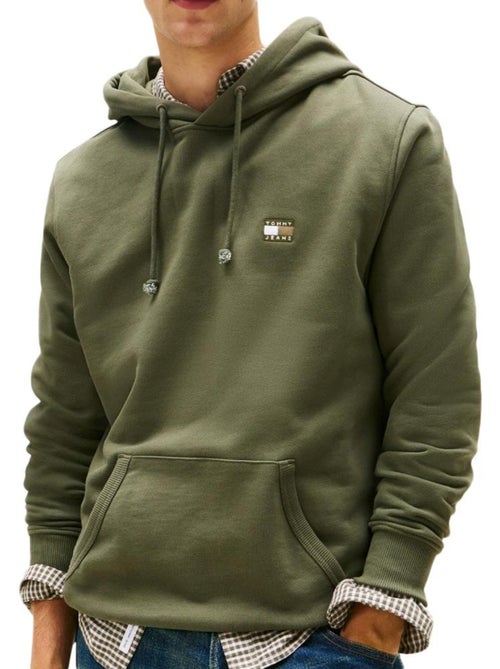 Sweat com capuz kaki para homem tommy hilfiger tjm reg badge - Kiabi Sweat com capuz kaki para homem tommy hilfiger tjm reg badge - Kiabi