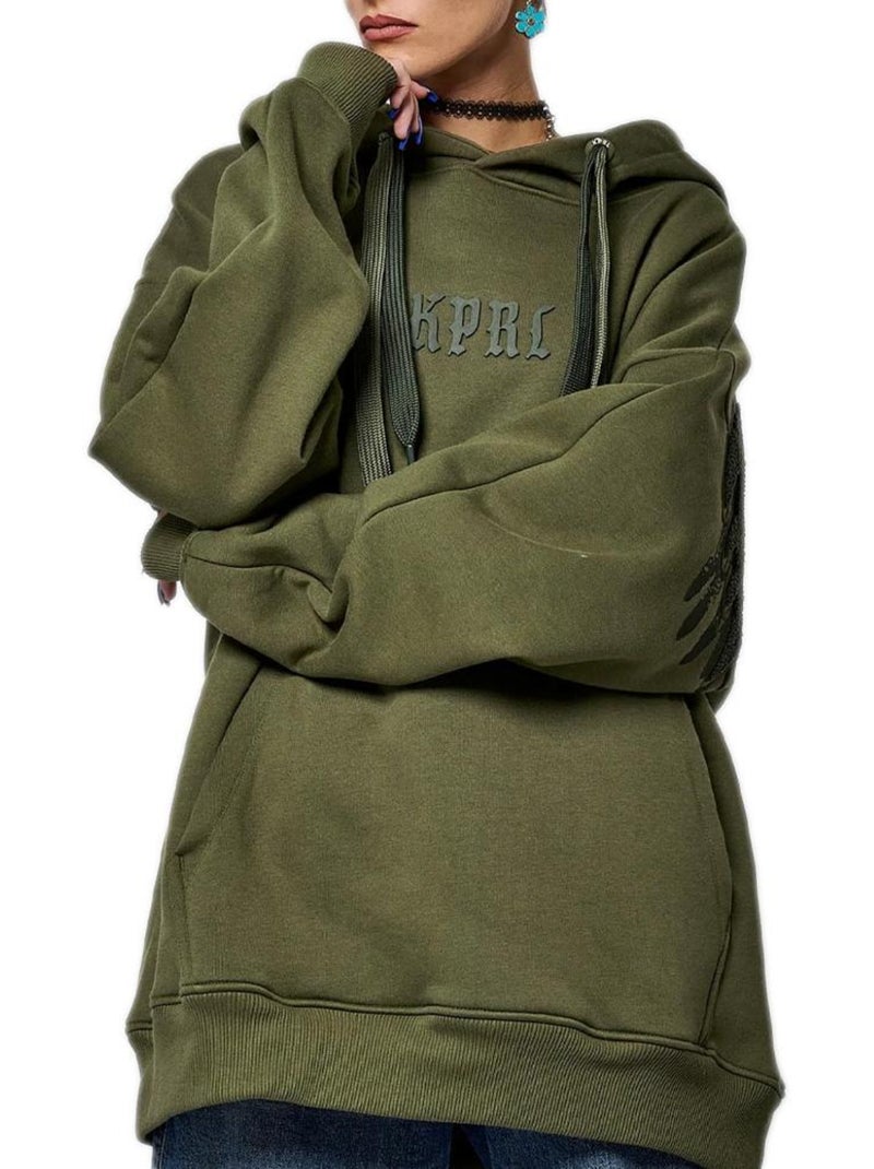 Sweat com Capuz Kaki para Mulher Kaporal SALTO Verde cáqui claro - Kiabi