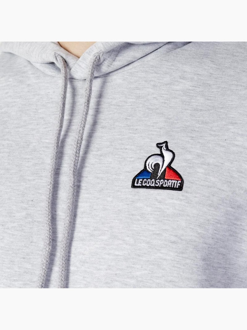 Sweat com Capuz Le Coq Sportif Cinzento para Homem Cinza-prateado - Kiabi