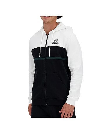 Sweat com Capuz Le Coq Sportif Contemporain N°1 Preto/Branco para Homem