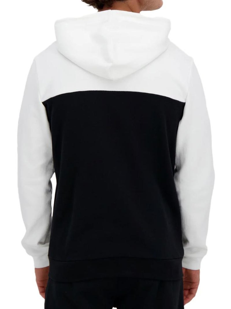 Sweat com Capuz Le Coq Sportif Contemporain N°1 Preto/Branco para Homem Preto - Kiabi