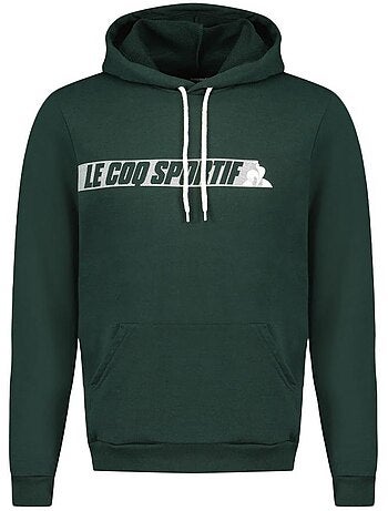 Sweat com Capuz Le Coq Sportif Contemporain N°1 Verde para Homem
