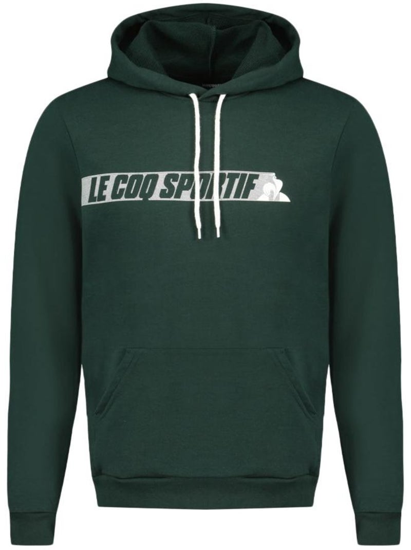 Sweat com Capuz Le Coq Sportif Contemporain N°1 Verde para Homem Verde - Kiabi