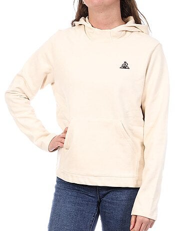 Sweat com Capuz Le Coq Sportif N°8 Cru para Mulher