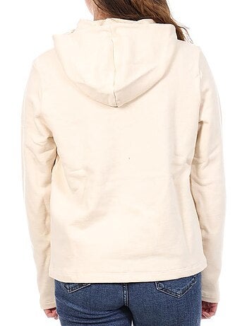 Sweat com Capuz Le Coq Sportif N°8 Cru para Mulher