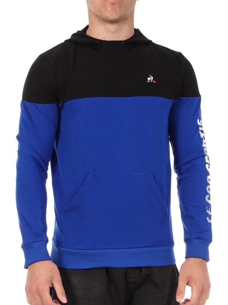 Sweat com Capuz Le Coq Sportif para Homem Azul/Preto Azul - Kiabi