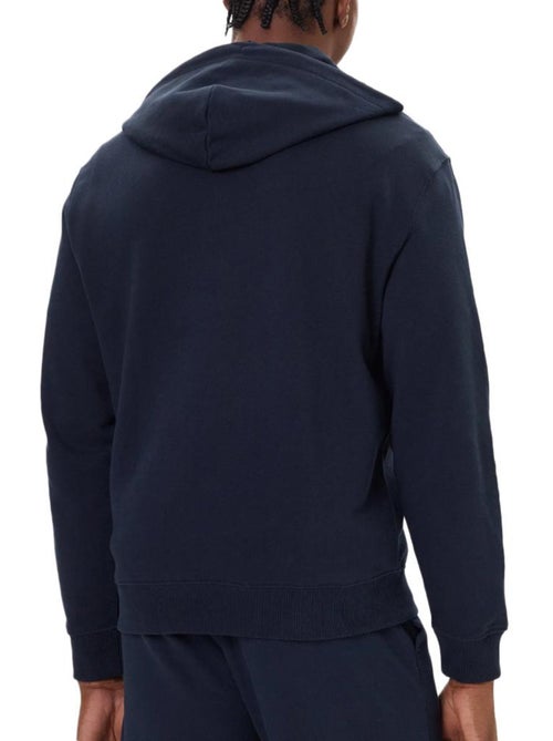 Sweat com capuz marinho calvin klein jeans para homem 350 terry monogram - Kiabi