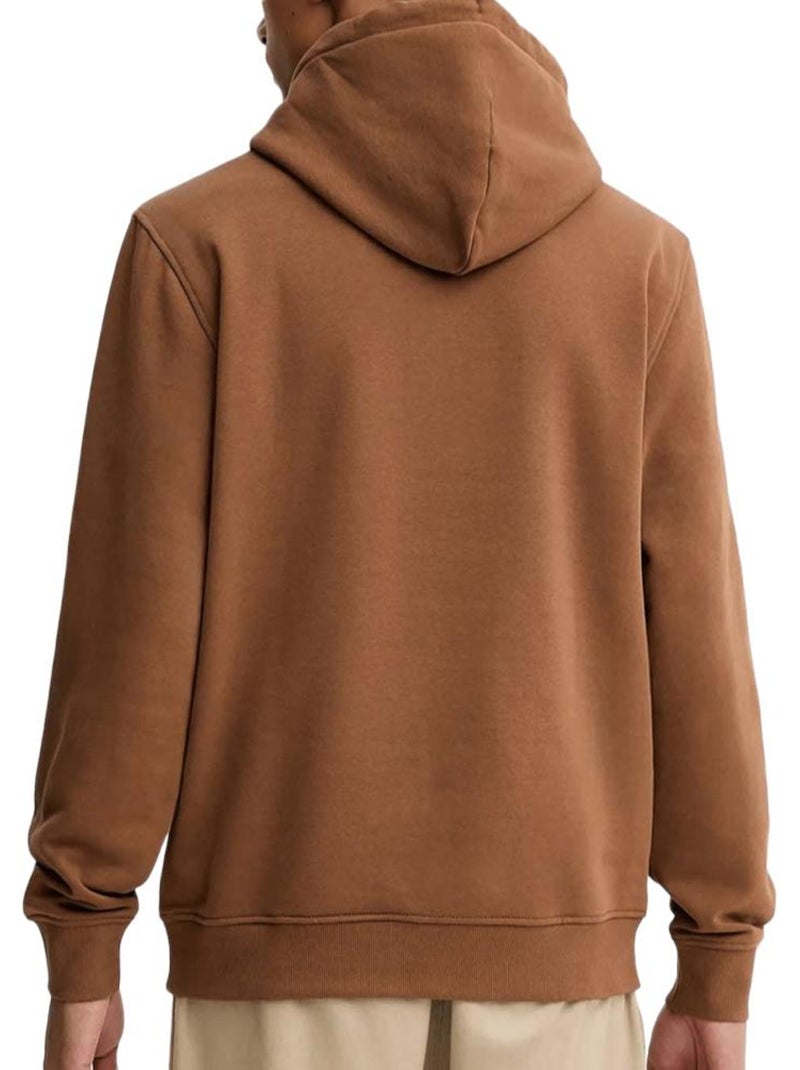 Sweat com Capuz Marrom Tommy Hilfiger Linear para Homem Castanho-capuccino - Kiabi