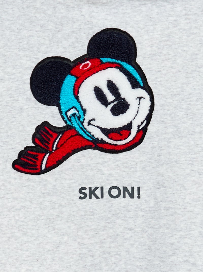 Sweat com capuz 'Mickey' da 'Disney' Cinza - Kiabi