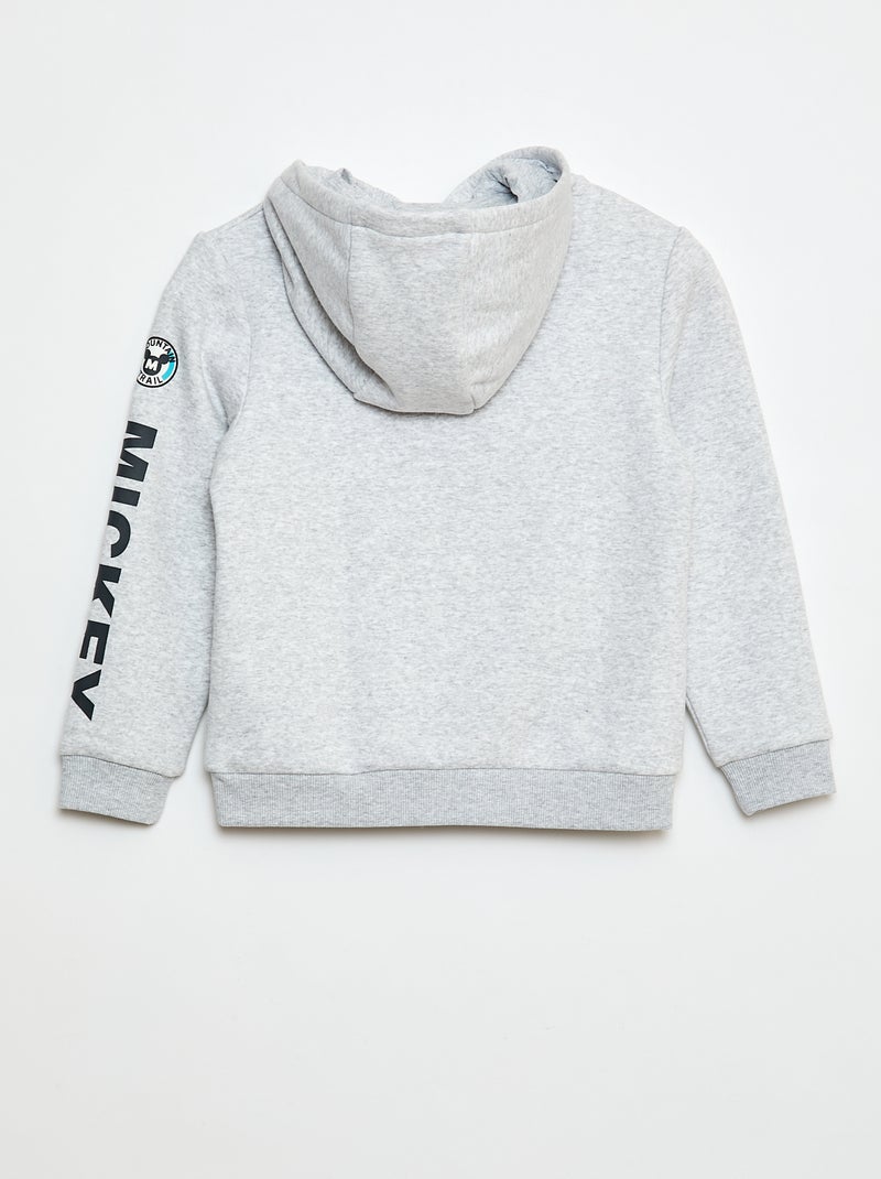 Sweat com capuz 'Mickey' da 'Disney' Cinza - Kiabi