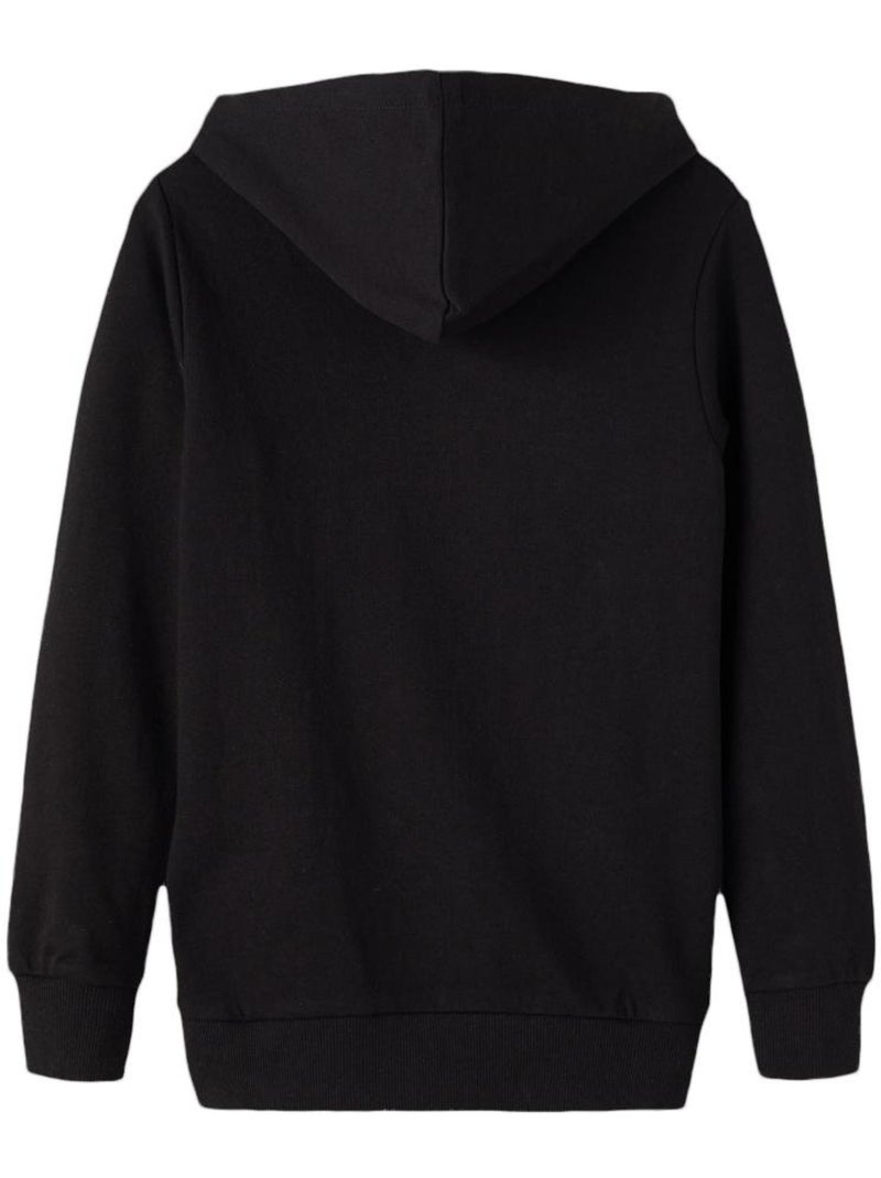 Sweat com Capuz Name It Hood para Rapaz Preto Preto - Kiabi