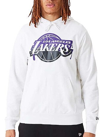 Sweat com capuz new era branco para homem