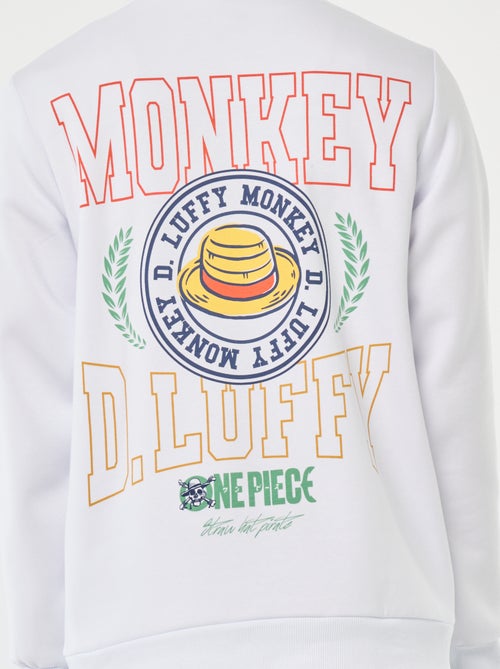 Sweat com capuz 'One piece' - Kiabi