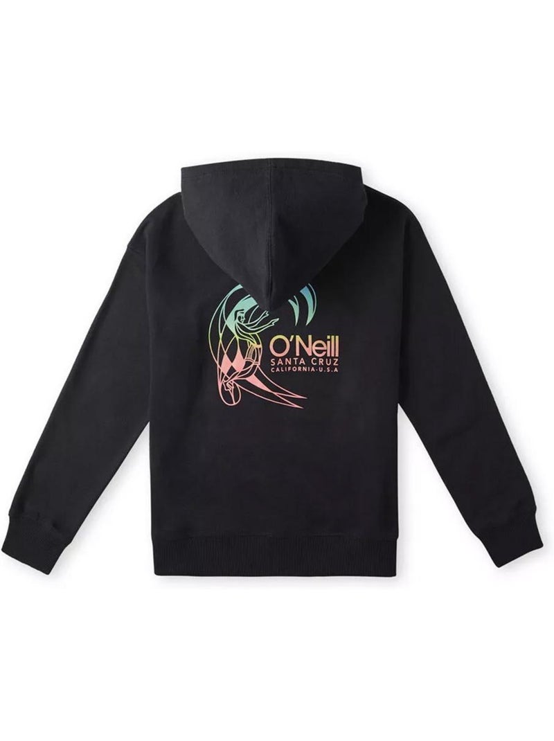 Sweat com Capuz O'Neill Circle Surfer para Rapariga em Preto Preto - Kiabi