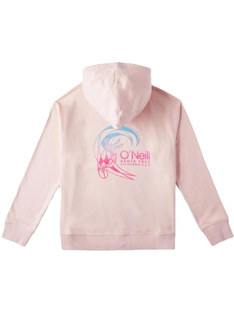 Sweat com Capuz O'Neill Circle Surfer para Rapariga Rosa Rosa - Kiabi