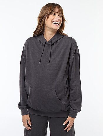 Sweat com capuz para amamentação